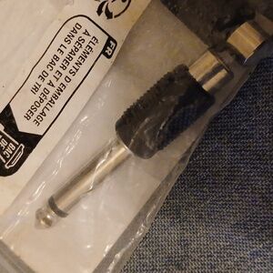 Pack of 2 Audio Adapter 1/4 Mono Plug Electronic Accessories